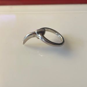 Unusual small Silver “claw” ring